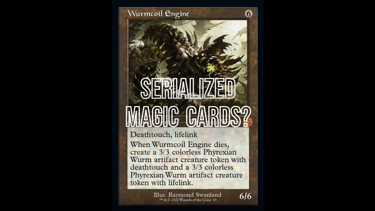 MTG - Serialized Magic Cards? - Wurmcoil Engine - The Brothers' War Retro Frame Reprint - Modern EDH