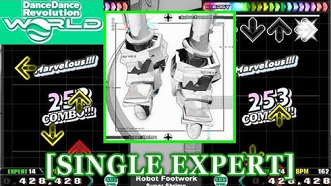 【DDR WORLD】 Robot Footwork / Super Shrimp [SINGLE EXPERT] 譜面確認 +Clap
