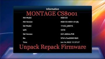 MONTAGE CS8001 Chip Receiver Unpack Repack Firmware