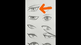 Desenhando Olhos de anime com um pentágono #desenho #anime #art #dicad