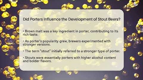Did Porters Influence the Development of Stout Beers? | The Pint Guy