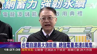打造強韌電網　台電龍潭儲能系統啟用｜三立新聞台