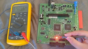 Where to probe voltages on an old console--basic power troubleshooting.