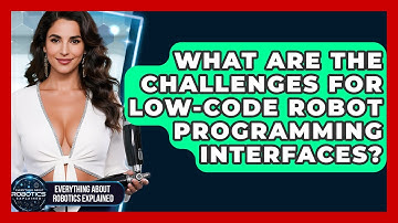 What Are The Challenges For Low-code Robot Programming Interfaces?