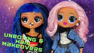 LOL OMG Doll Uptown B.B. & Downtown B.B. Re-Release Unboxing and Hair Makeover !!