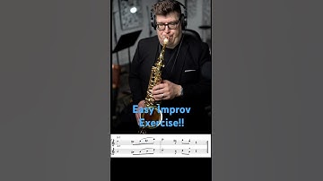 Easy Improv Exercise! #jazz #jazzinstrument #saxophone #jazzmusic #saxophonejazz #music