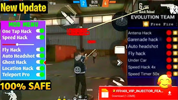 🤩Free FireAutoHEADSHOT Hack‼New injector FF || Free Fire ESP Name mod menu injector||AIMBOT +AIMLOCK
