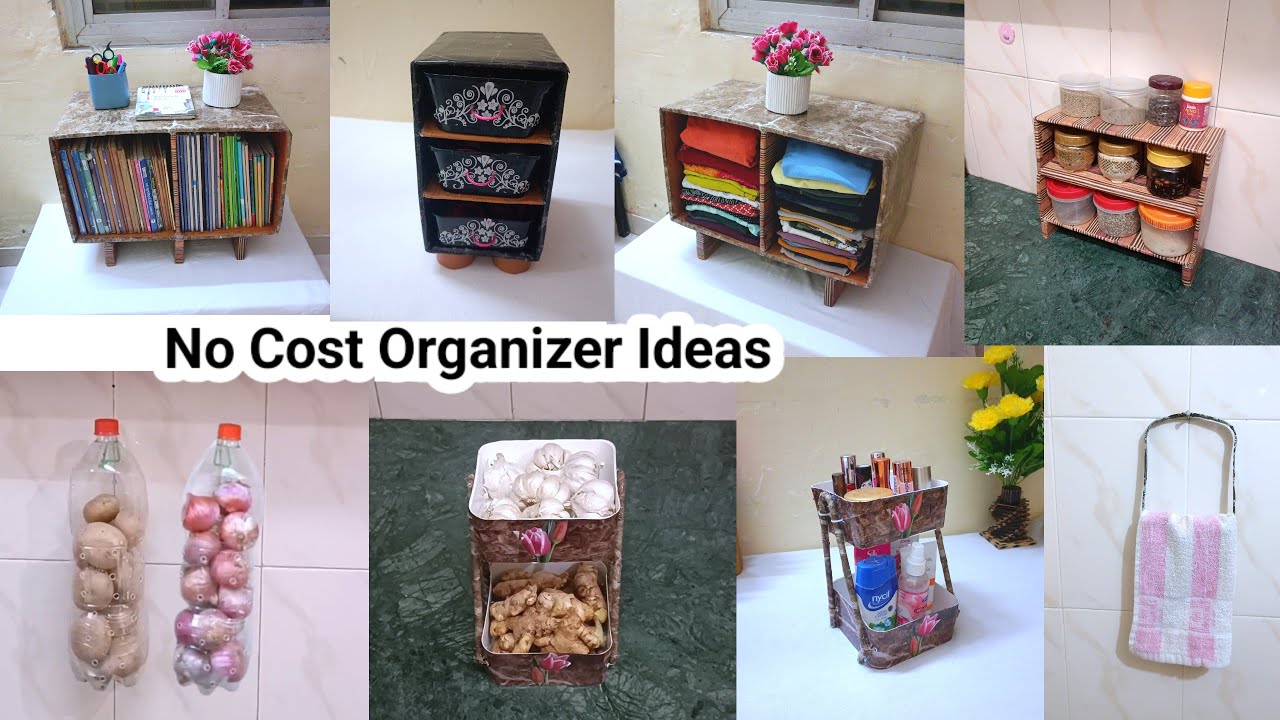 6 Easy Diy Organizer Ideas/Best Out Of Waste Cardboard Box Organizer Idea/Cardboard  Organizer/Diy