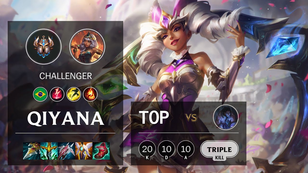 Qiyana Top vs Sylas BR Challenger Patch 11.10 YouTube