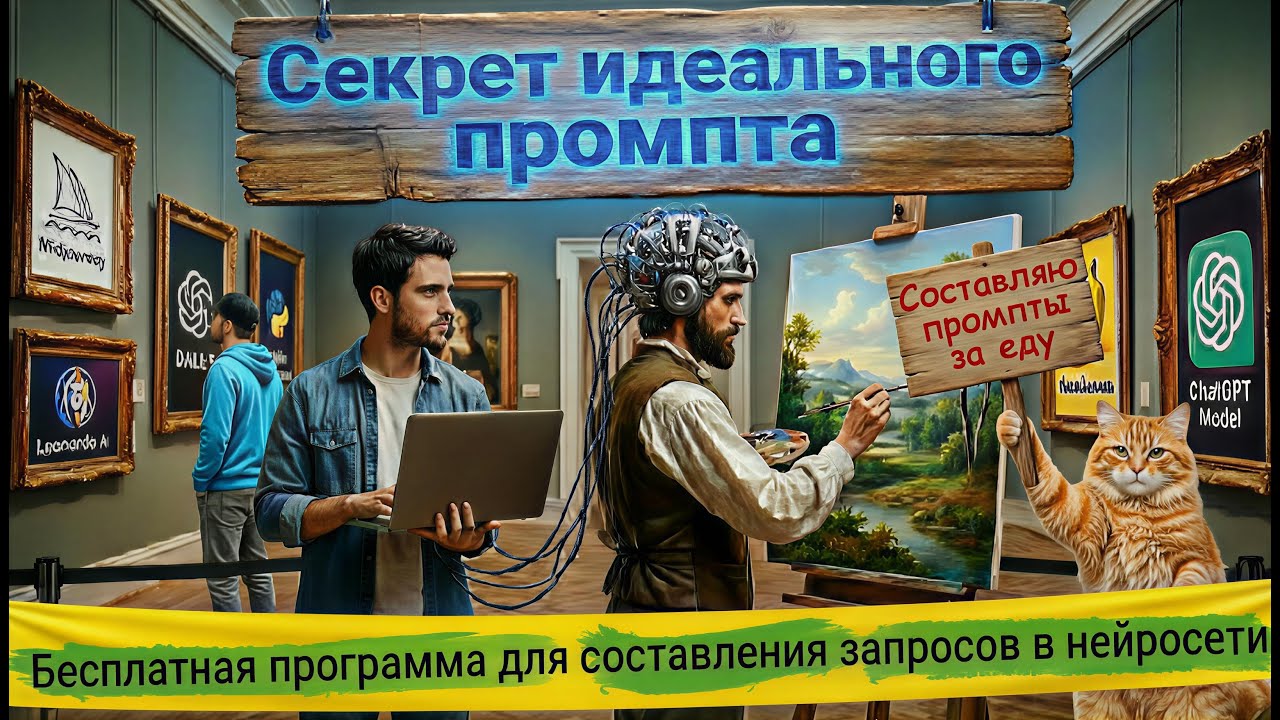 Секрет идеального промпта для генерации картинок. Бесплатная программа для составления запросов  ИИ.
