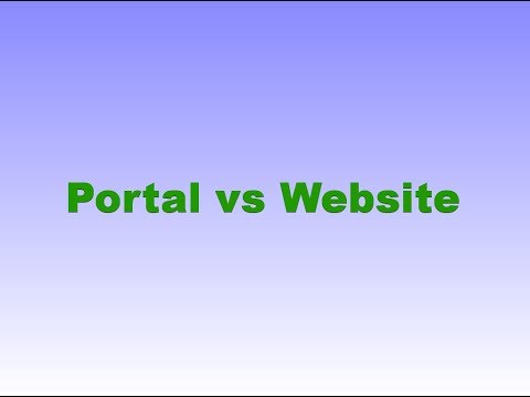 WebSphere Portal Tutorials | Difference between Portal Vs Website