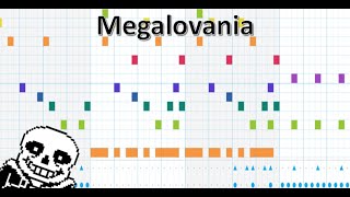 Undertale Megalovania in Chrome Music Lab