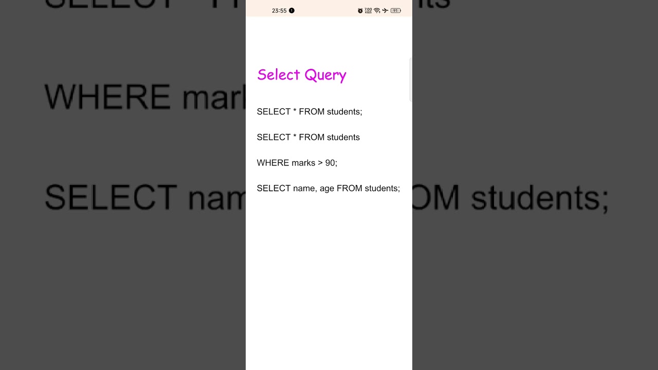SQL Basics 110 SELECT Statement For All And Multiple Columns - YouTube Auto PHP Script