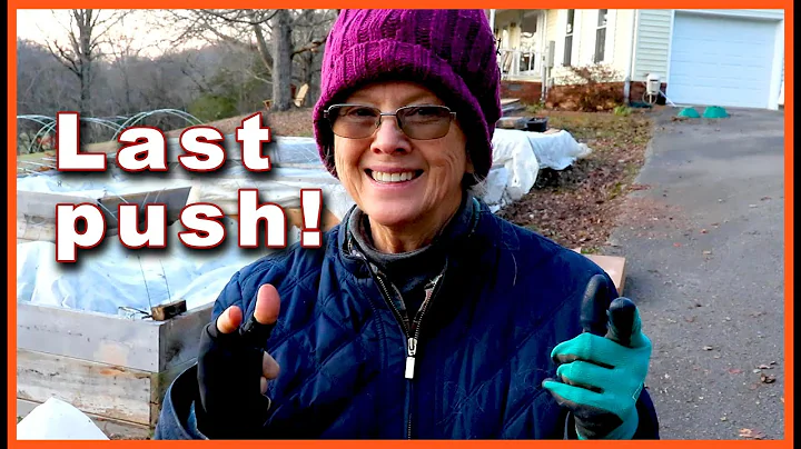 Winterizing the RAISED BEDS - Arctic Polar Blast 2...