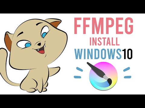 🔴 How to install FFMPEG on windows 10 - Rendering animation in Krita - Export MP4