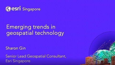 Emerging trends in geospatial technology