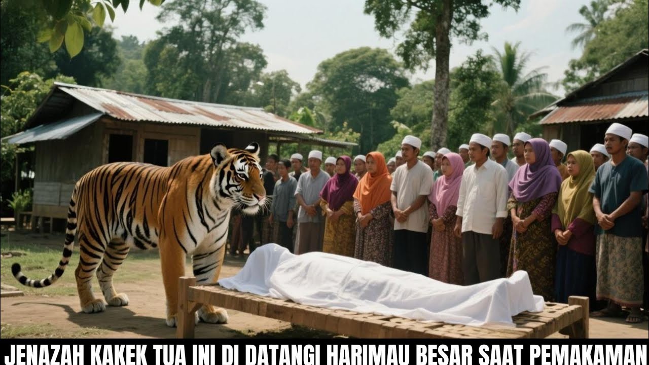 Bikin Merinding!Jenazah Ini didatangi Harimau Besar Saat Pemakaman! Mengapa Azab Allah Datang Kesini