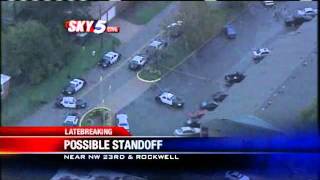 Sky5 Flies Over Possible NW OKC Standoff