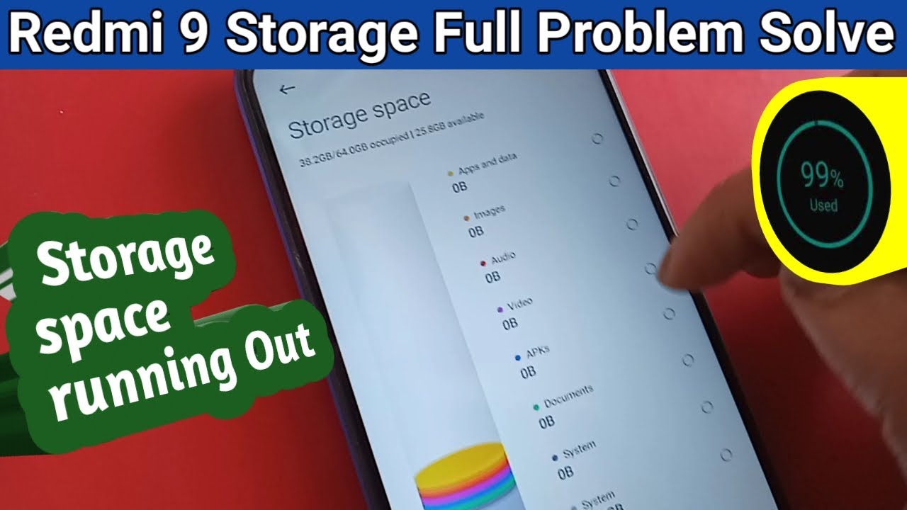 Redmi 9 Storage full problem solve // how to solve storage full in redmi 9 YouTube