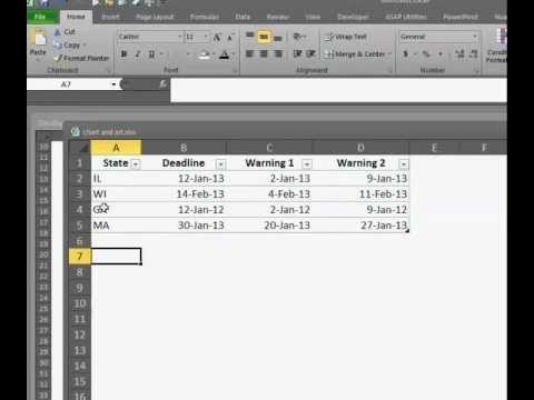 Basic Excel Table Demo - YouTube