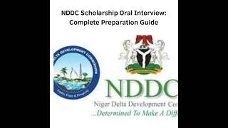 How To Prepare For NDDC Foreign Scholarship Oral Interview 2026 | All you need to know