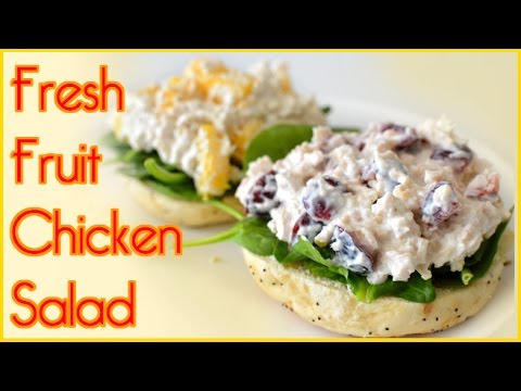Chicken Salad W/ Fresh Fruit - Cherry & Pineapple - Low Fat