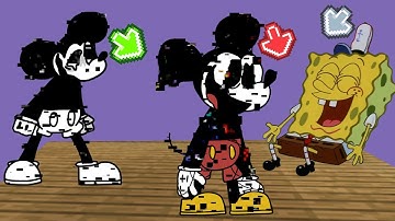 FNF Character Test | Gameplay VS Minecraft Playground | Spongebob(Bikini) VS Pibby Mickey Mouse