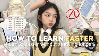 How to Learn 2x Faster (Without Studying Longer) ⭐