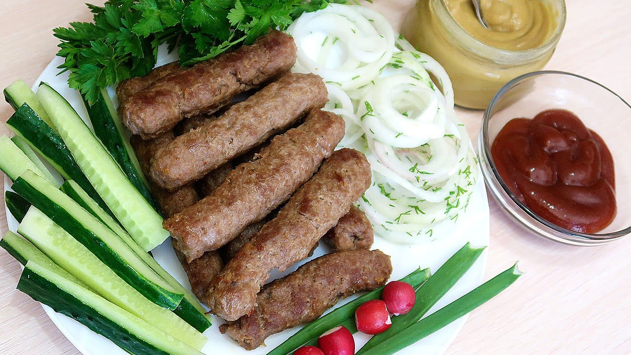 Колбаски чевапчичи по домашнему рецепту без оболочки