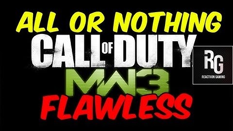 AON FLAWLESS 20-0 (MW3 Gameplay/Commentary)
