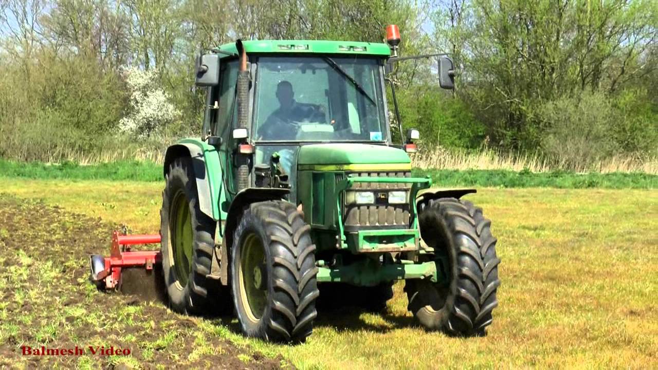 John Deere 6210 Rotavating and New Holland T8 330.  That's BIG !