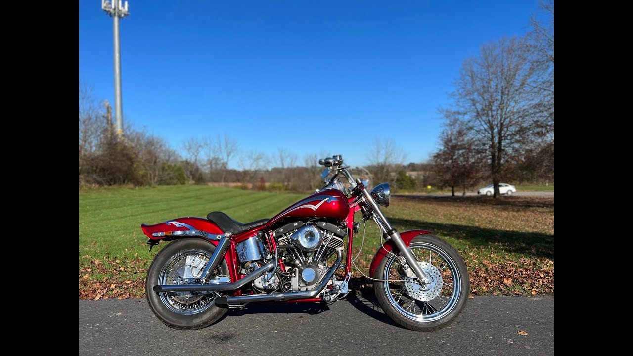 1998 Custom Built Harley-Davidson Shovelhead Dual Disc Wide Glide Chopper Bobber - $9,995