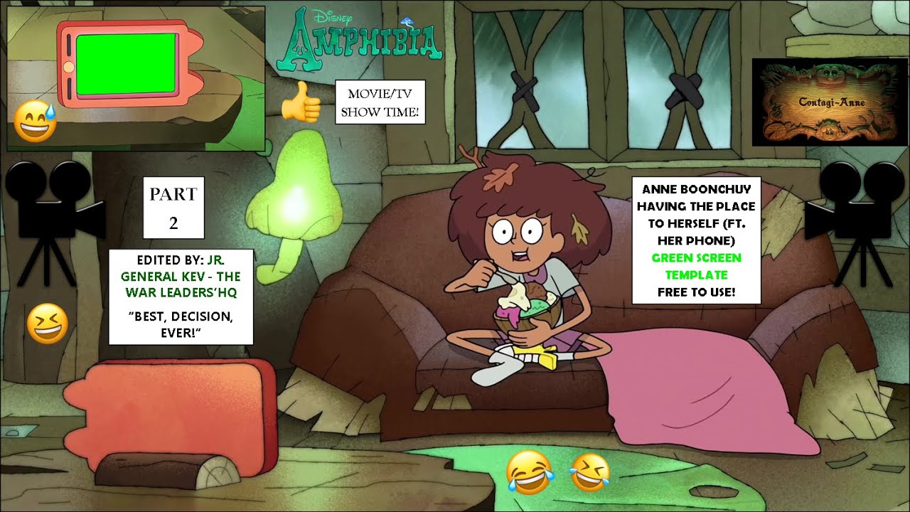 Amphibia - Anne Partying By Herself (Ft. Her Phone) GREEN SCREEN ...