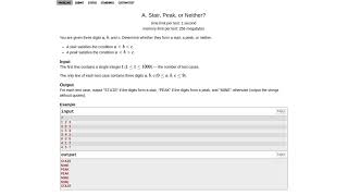 Codeforces 1950A Stair, Peak, or Neither? Solution | Simple Python Steps for Beginners 💡