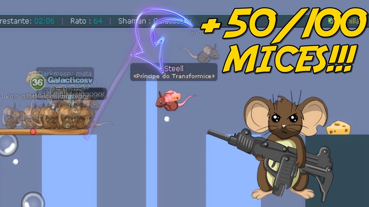 Gameplay Vanilla [+50/100 MICES!] #3 || TRANSFORMICE