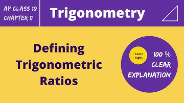 Chapter11-Trigonometry [ Defining Trigonometric ratios ] | AP 10th Class Mathematics | Learn Right