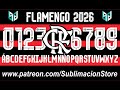 FLAMENGO 2026 FOOTBALL FONT 🔥 Tipografía Oficial | Patreon Exclusive