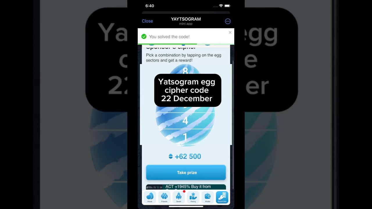 Yaytsogram Daily Cipher | 22 December yaytsogram code egg cipher code today 