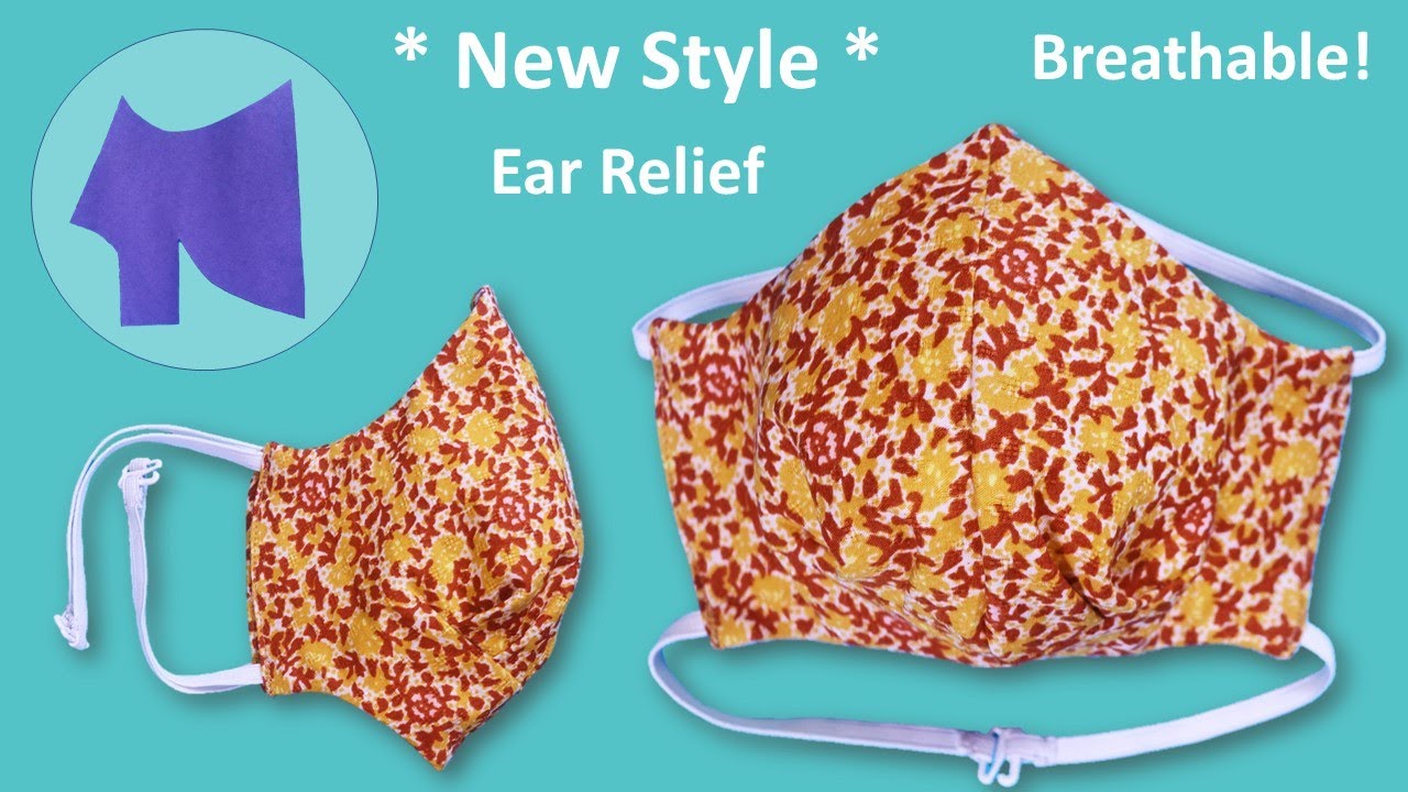 New Style Mask Making at Home, Breathable with Ear Relief How to Make