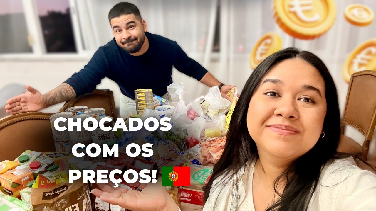 Compras de SUPERMERCADO em PORTUGAL  -  Com Valores | Veja Quanto Gastamos
