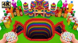 Underground Candy Hole Vs Every Soft Drink Orbeez, Fanta, Sprite, Coca-Cola With Mentos