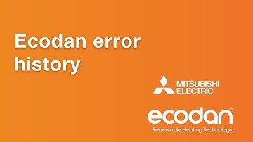 Ecodan error history