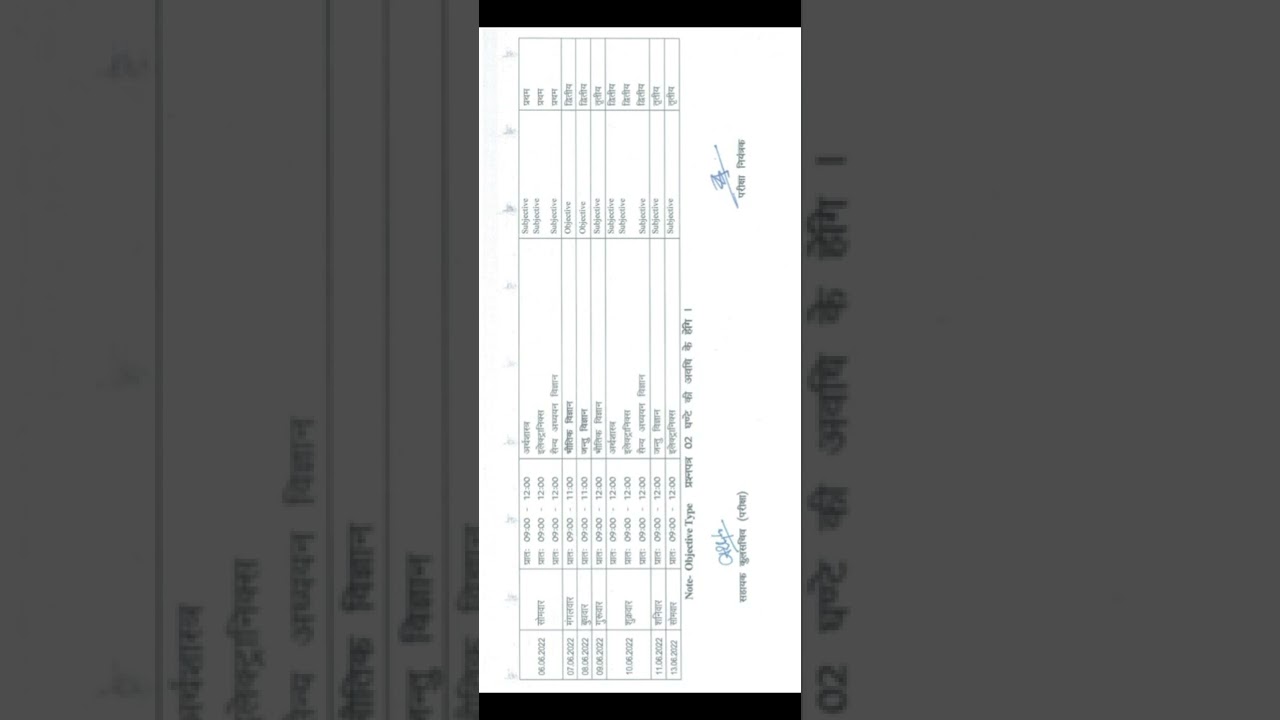 BSC 2ND YEAR EXAM SCHEME 2022 CSJM UNIVERSITY
