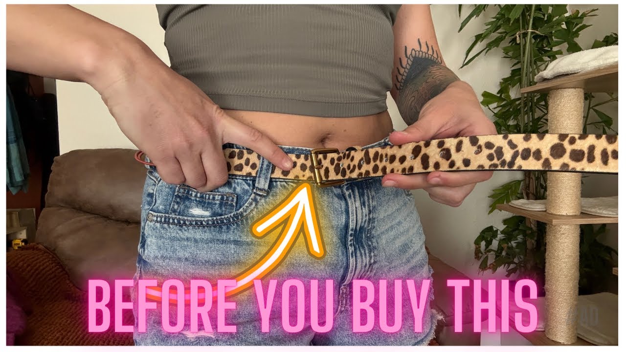 Chic & Wild: Leopard Print Leather Belt Style Review 🐆✨