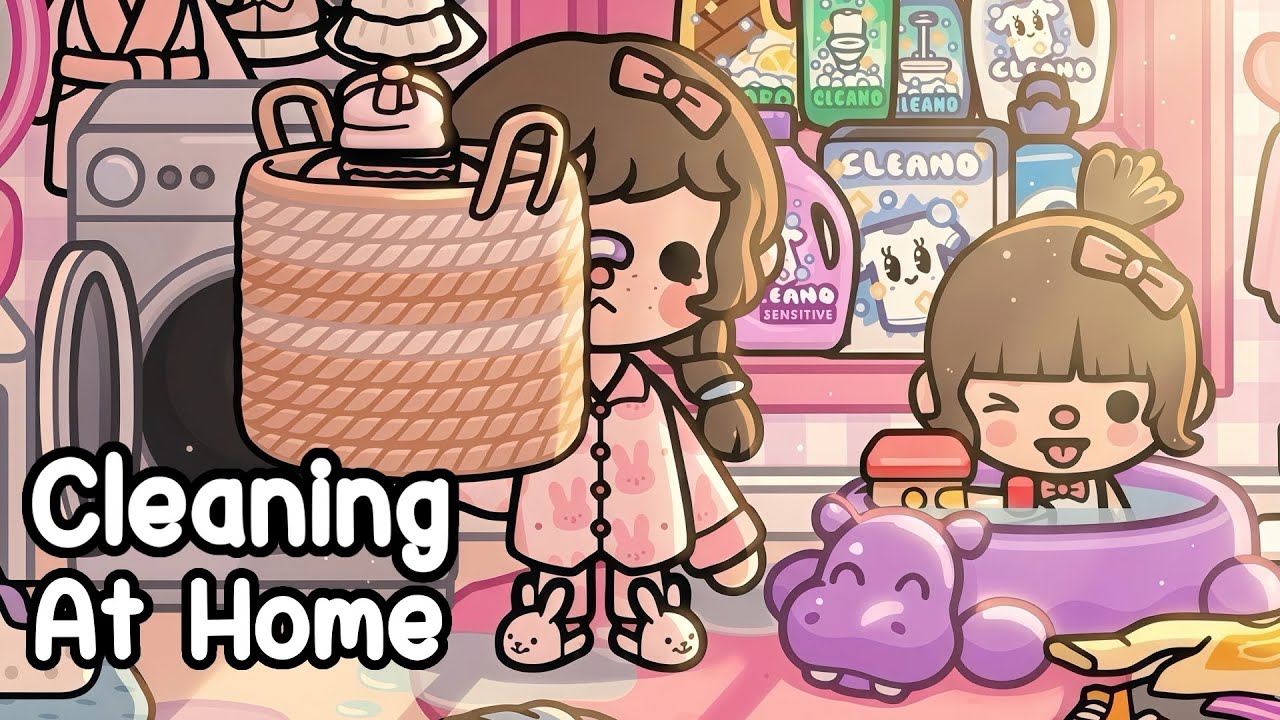 Уборка дома 🧼✨ Белла и Мими | История жизни в Тока Бока
