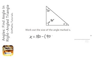 Angles: Find Angle In Right-Angled Triangle (Grade 2) - OnMaths GCSE Maths Revision