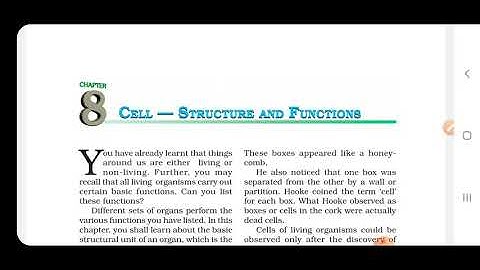 Cell structure and functions,( part 2) class 8, NCERT, CBSE ,complete explanation in Hindi