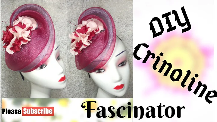 HOW TO MAKE A THREE LAYER CRINOLINE FASCINATOR DIY Tutorial video on hat making