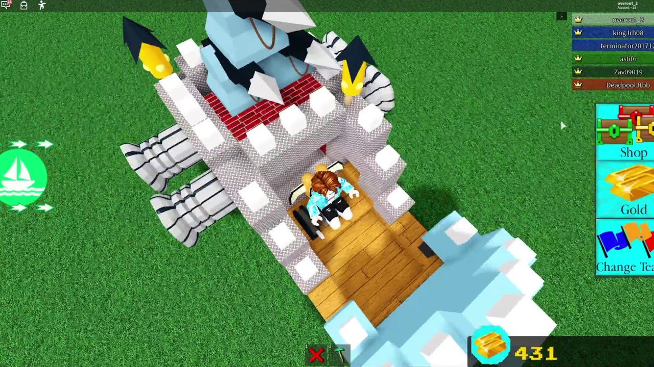 Building a really good boat in Build a for treasure! - YouTube