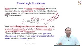 Laminar Diffusion Flames - Part 5 - Diffusion flame regimes & Flame height correlations